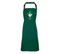 Shopagift Personalised Gonk Happy St Patrick's Day Adult Apron for Cooking BBQ Chef DIY Kitchen - Green