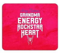Shopagift Personalised Grandma Rockstar Heart Mouse Mat Pad 24cm x 19cm