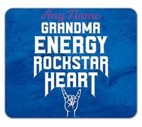 Shopagift Personalised Grandma Rockstar Heart Mouse Mat Pad 24cm x 19cm