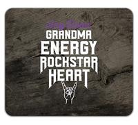 Shopagift Personalised Grandma Rockstar Heart Mouse Mat Pad 24cm x 19cm