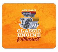 Shopagift Personalised Grease Monkey Engine Enthusiast Mouse Mat Pad 24cm x 19cm