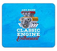 Shopagift Personalised Grease Monkey Engine Enthusiast Mouse Mat Pad 24cm x 19cm