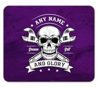 Shopagift Personalised Grease Monkey Grit & Glory Mouse Mat Pad 24cm x 19cm
