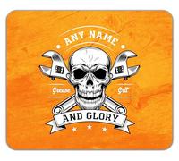Shopagift Personalised Grease Monkey Grit & Glory Mouse Mat Pad 24cm x 19cm