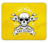 Shopagift Personalised Grease Monkey Grit & Glory Mouse Mat Pad 24cm x 19cm