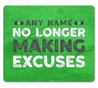 Shopagift Personalised Gym No Longer Making Excuses Mouse Mat Pad 24cm x 19cm