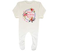 Shopagift Personalised Happy Birthday Mummy Baby Romper White