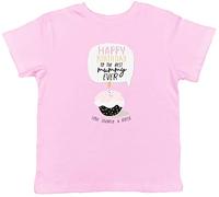 Shopagift Personalised Happy Birthday to The Best Mummy Ever Celebration Childrens Kids T-Shirt Gift