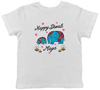 Shopagift Personalised Happy Diwali Childrens Kids T-Shirt