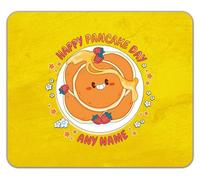 Shopagift Personalised Happy Pancake Day Mouse Mat Pad 24cm x 19cm