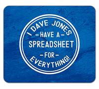 Shopagift Personalised Has A Spreadsheet For Everything Mouse Mat Pad 24cm x 19cm