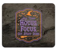 Shopagift Personalised Hocus Focus Get Stuff Done Halloween Mouse Mat Pad 24cm x 19cm