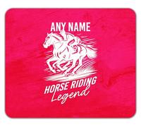 Shopagift Personalised Horse Riding Legend Horse Racing Mouse Mat Pad 24cm x 19cm