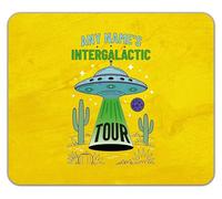 Shopagift Personalised Intergalactic Tour Space UFO Alien Mouse Mat Pad 24cm x 19cm