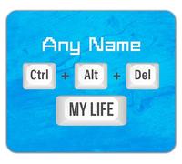 Shopagift Personalised IT Technician CTRL ALT DEL Mouse Mat Pad 24cm x 19cm