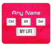 Shopagift Personalised IT Technician CTRL ALT DEL Mouse Mat Pad 24cm x 19cm