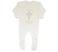 Shopagift Personalised It's My Christening Day Baby Grow Romper Suit Any Name Date Location Boys Girls Gift White
