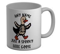 Shopagift Personalised Just a Spooky Little Goose Halloween Mug White 11oz Large Ceramic Cup