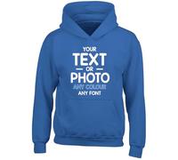 Shopagift Personalised Kids Hoodie Any Text Photo Image Create Your Own Custom Hoody Top Boys Girls