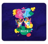 Shopagift Personalised Let's Celebrate Holi Colour Festival Mouse Mat Pad 24cm x 19cm