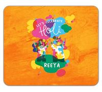 Shopagift Personalised Let's Celebrate Holi Colour Festival Mouse Mat Pad 24cm x 19cm