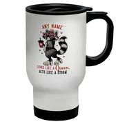 Shopagift Personalised Looks Like a Queen Acts Like a Storm Travel Mug Stainless Steel 14oz Cup