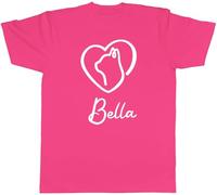 Shopagift Personalised Loss of Cat Mermorial Mens T-Shirt Mermorial Pet Cat Tee Pink