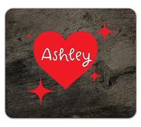 Shopagift Personalised Love Heart Mouse Mat Pad Valentine's Day 24cm x 19cm