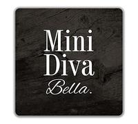 Shopagift Personalised Mini Diva Coaster - 9cm x 9cm