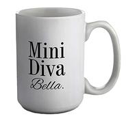 Shopagift Personalised Mini Diva White 15oz Large Mug Cup
