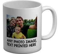 Shopagift Personalised Mug Any Photo Image Text Logo Design White 11oz Picture Coffee Mug Tea Cup for Birthdays Mothers Fathers Day Mum Dad Family Retirement Work Business Company Anniversaries Gift