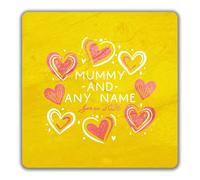 Shopagift Personalised Mummy and Child Since Mother's Day 2 Pack Coasters - 9cm x 9cm