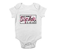 Shopagift Personalised My Cousin-Girl is The Best Baby Grow Vest Bodysuit White