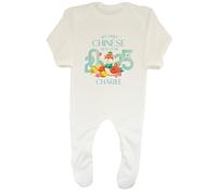 Shopagift Personalised My First Chinese New Year Baby Sleepsuit Romper Green Snake Boys Girls