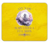 Shopagift Personalised Name Born Under a Full Moon Witch Mouse Mat Pad 24cm x 19cm