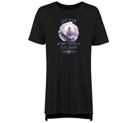 Shopagift Personalised Name Born Under a Full Moon Witch Women's Nightie Night Shirt Black