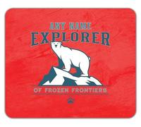 Shopagift Personalised Name Explorer of Frozen Frontiers Mouse Mat Pad 24cm x 19cm