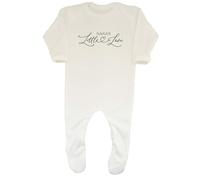 Shopagift Personalised Nana's Little Love Baby Grow Romper Suit Happy Valentine's Day Boys Girls White