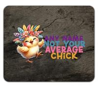 Shopagift Personalised Not Your Average Chick Any Name Mouse Mat Pad 24cm x 19cm