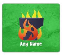 Shopagift Personalised Number Day Flame Digit 7 Seven Mouse Mat Pad 24cm x 19cm