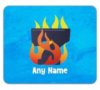 Shopagift Personalised Number Day Flame Digit 7 Seven Mouse Mat Pad 24cm x 19cm