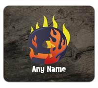 Shopagift Personalised Number Day Flame Digit 9 Nine Mouse Mat Pad 24cm x 19cm