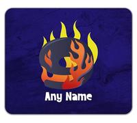 Shopagift Personalised Number Day Flame Digit 9 Nine Mouse Mat Pad 24cm x 19cm