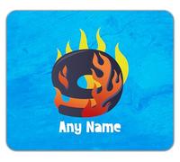Shopagift Personalised Number Day Flame Digit 9 Nine Mouse Mat Pad 24cm x 19cm