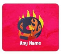 Shopagift Personalised Number Day Flame Digit 9 Nine Mouse Mat Pad 24cm x 19cm