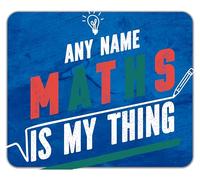 Shopagift Personalised Number Day Maths is My Thing Mouse Mat Pad 24cm x 19cm