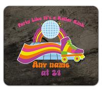 Shopagift Personalised Party Like It's a Roller Rink Mouse Mat Pad 24cm x 19cm
