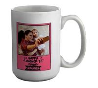 Shopagift Personalised Photo Mug Happy Mother's Day Granny White 15oz Large Cup