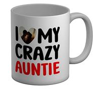 Shopagift Personalised Photo Mug I Love My Crazy Auntie Photo White 11oz Large Cup