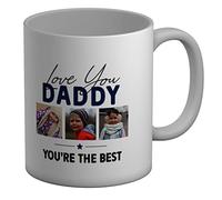 Shopagift Personalised Photo Mug Love You Daddy You're The Best White 11oz Large Cup